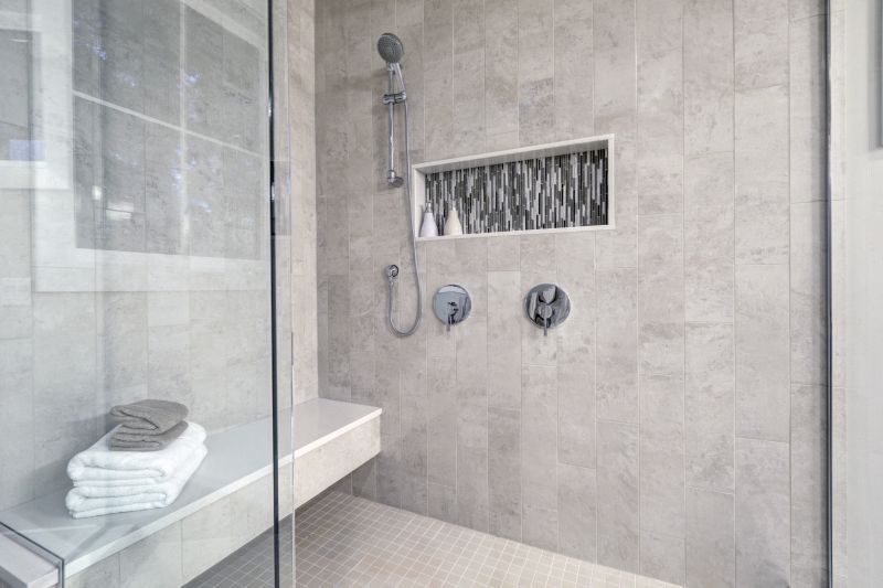 Corner Shower with Bench